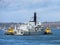 PORTSMOUTH, HAMPSHIRE/UK - NOVEMBER 2 : HMS Albion being towed i