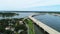 Portsmouth, Virginia, Elizabeth River, Aerial View, West Norfolk Bridge