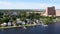 Portsmouth, Virginia, Olde Towne, Elizabeth River, Aerial View