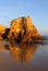 Portugal, Algarve, PortimÃ£o, Praia do Vau. Sandy beach and cliffs.