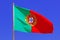 Portugal, Algarve, Sagres: Portuguese Flag