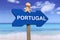 Portugal with beach in summer on vacation