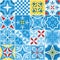 Portugal blue azulejos tiles design