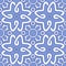 Portugal Blue Star Tile Vector Seamless Pattern