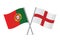 Portugal and England crossed flags.