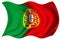 Portugal flag isolated