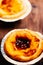 Portugal food - Pasteis de nata, typical Portuguese egg tart pas