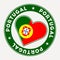 Portugal heart flag badge.