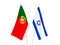 Portugal and Israel flags