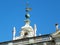 Portugal, Lisbon, 42 Largo Necessidades, Palace of Necessities, spire and weathervane of the palace building