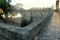 Portugal, Lisbon, Saint George\\\'s Castle, courtyard of the fortress, passages on the fortress walls