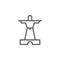 Portugal, monuments, statue icon. Element of Portugal icon. Thin line icon for website design and development, app development.