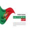 Portugal National Day Vector Template Design Illustration