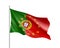 Portugal national flag with a star circle of EU