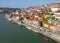 Portugal. Porto city. View of Douro river embankment