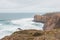 Portugal\\\'s western coastline of rocky cliffs and sandy beaches in the Odemira region. Wandering along the Fisherman trail