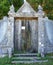 Portugal, Sintra, R. Barbosa du Bocage 16, old wooden gate