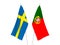 Portugal and Sweden flags