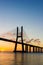 Portugal, Vasco Da Gama Bridge, Lisbon. Sunrise