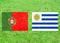 Portugal vs Uruguay Sports Background