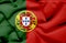 Portugal waving flag