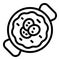 Portugese cuisine icon outline vector. Food tart