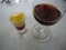 Portugese dessert and port wine