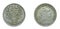 Portuguese 50 Centavos copper-nickel coin 1955 year. The coin shows a Coat of Arms of Portugal and woman\\\'s head
