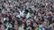 Portuguese fans during video translation of the football match Portugal - France final of the European championship 2016