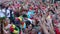 Portuguese fans during video translation of the football match Portugal - France final of the European championship 2016