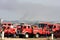 Portuguese firefighters on standby during fires