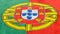 Portuguese flag still image from a front view