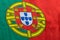 Portuguese flag still image from a side view