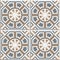 Portuguese floor tiles design, seamless pattern, abstract geometric background