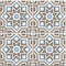 Portuguese floor tiles design, seamless pattern, abstract geometric background