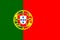 Portuguese national flag. Official flag of Portugal accurate colors