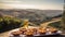 Portuguese PastÃ©is de Nata in a Vineyard