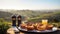 Portuguese PastÃ©is de Nata in a Vineyard