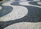 The Portuguese Pavement Wave Pattern at Copacabana Beach in Rio de Janeiro, Brazil