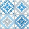 Portuguese tiles, Quatrefoil pattern