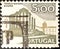 Portuguese used stamp depicting Roman Temple Evora