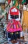 Portuguese women\'s traditional dress at gift shop in Sintra