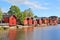 Porvoo, Finland. Old wooden houses