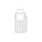 POS Credit Card Terminal Line Icon On White Background. E-commerce