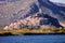 Posada town with a citadel on top, Sardinia