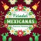 Posadas Mexicanas, 3d illustration of wreath with plant decoration. Suitable for events