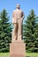 POSHEKHONJE, RUSSIA. A monument to V.I. Lenin against the background of the blue sky