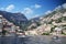 Positano , Amalfi Coast or Costiera Amalfitana, beautiful landscape from the Mediterranean sea