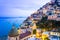 Positano, Amalfi Coast, Italy. Scenic view at dusk