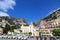 Positano as Viewed from the Beach in Italy